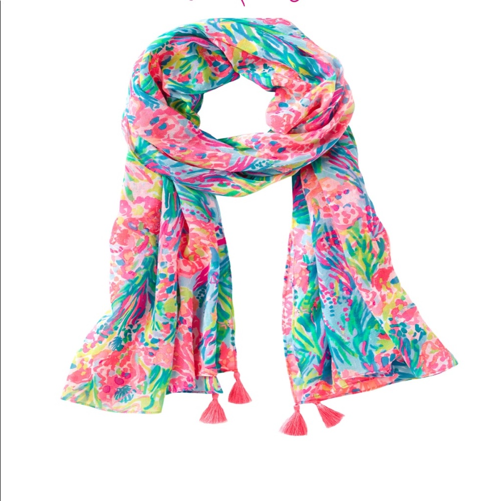 Lilly Pulitzer Fan Sea Pants Resort Scarf